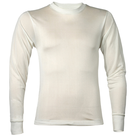 Small Thermasilk Mens Crew - Natural