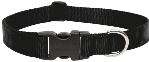 Picture of Lupine Inc 1in. X 16in.-28in. Adjustable Black Collar For Medium & Large Dogs  27553
