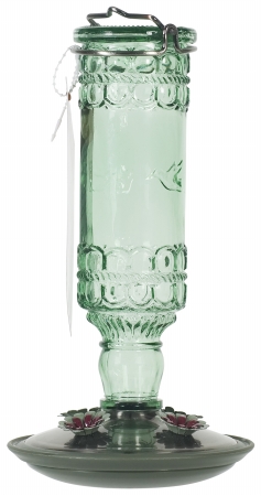 Picture of Woodstream-victor 10 Oz Green Antique Bottle Hummingbird Feeder  8108-2