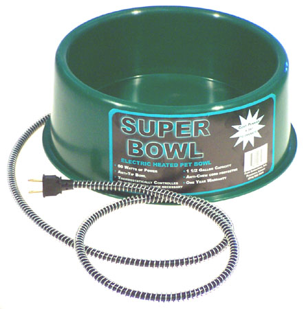 Picture of Farm Innovators 1-.50 Gallon Green Round Heated Pet Bow  P-60