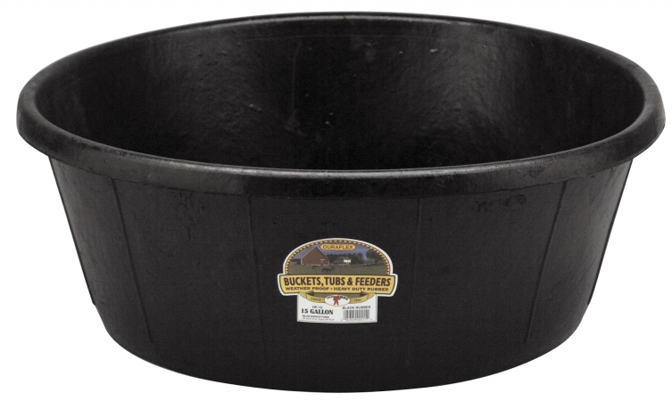 Picture of Miller Manufacturing 15 Gallon Rubber Feed Pans  HP-15 