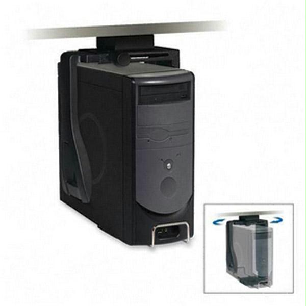 Picture of 3M Under Desk Black Steel Cpu Holder with 360 Degree Swivel