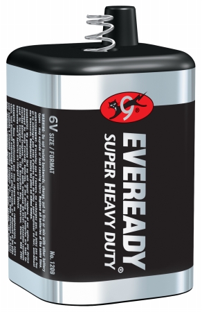 - Eveready 6 Volt Super Heavy Duty Lantern Battery 1209