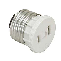Picture of Leviton White Adapter Socket To Outlet  002-125