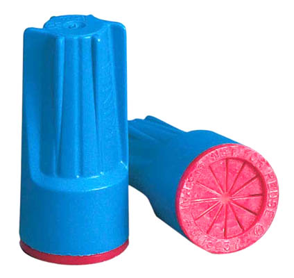 Dryconn Series Wire Connector, 22 to 8 AWG Wire, Copper Contact, Aqua/Red