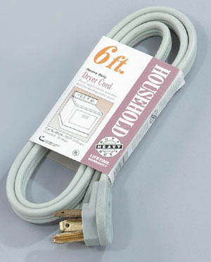 Picture of Coleman Cable 6ft. Grey Dryer Cord  09126