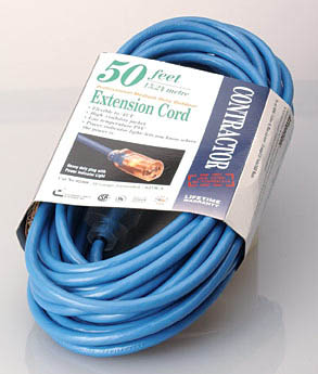 Picture of Coleman Cable 50 5.3 Blue Hi-Visibility-Low Temp Outdoor Extension Cord 02368-