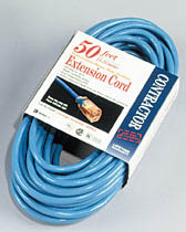 Picture of Coleman Cable 50ft. 14-3 Blue Hi-Visibility-Low Temp Outdoor Extension Cord  02468