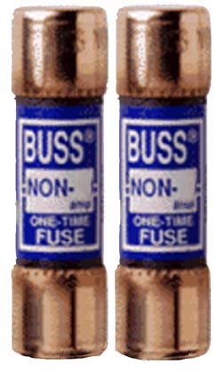 Bussmann - Cooper 2 Count 20 Amp 250 Volt Fast Acting Cartridge Fuses  BP-NON-20 -  COOPER BUSSMANN, BP/NON-20