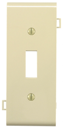Leviton Ivory Toggle Switch Center Panel Sectional Wallplate  004-0PSC1-00I