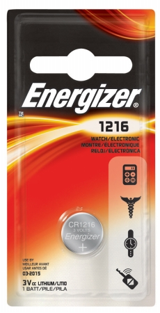 - Eveready 3 Volt Watch & Calculator Battery ECR1216BP