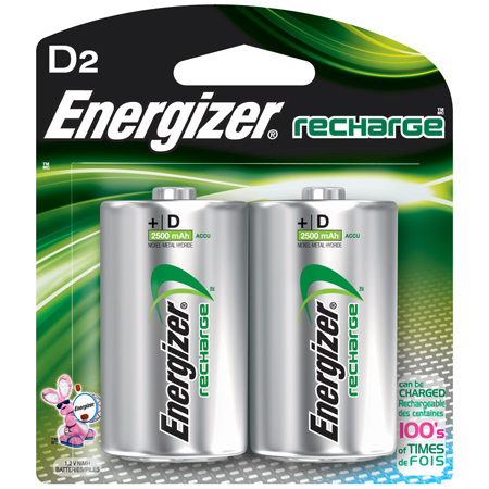 Picture of Energizer 353154 NiMH D Batteries - 2 Pack