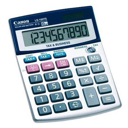 Picture of CANON 5936A028 Portable Desktop Business Calculator with 10-Digit LCD