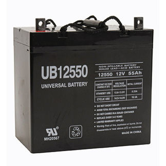 Picture of Upg 40740 Ub12550 Plus On Left  Sealed Lead Acid Battery