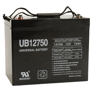 Picture of Upg 45822 Ub12750 - Group 24  Sealed Lead Acid Battery