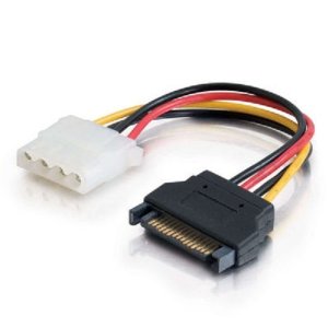 Picture of Cables To Go 6In 15-Pin Serial Ata Male To Lp4 Female Power Cable