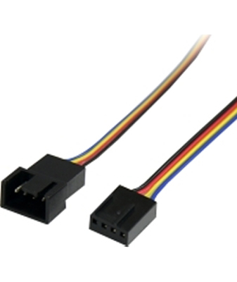 12In 4 Pin Fan Power Extension Cable - M-F