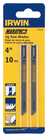 Irwin Industrial Tool 4in. 10 TPI Fleam Ground Jigsaw Blade 3071412