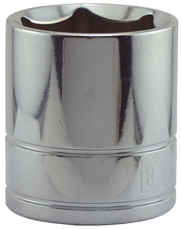 1-.13in. X .50in. Drive 6 Point Sockets Standard