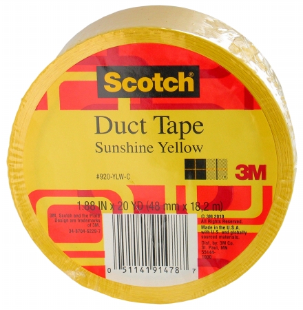 Picture of 3m 20 Yards Sunshine Yellow Duct Tape  920-YLW-C