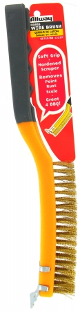 Allway Tools 14in. Soft Grip Wire Brush  SB319BB