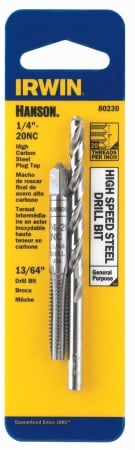Picture of Irwin Industrial Tool .20in. .25-20NC High Speed Steel Drill Bit & Tap  80230