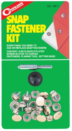 Coghlan's 8811 Snap Fastener Kit with Nickle-plated - 8 Pack