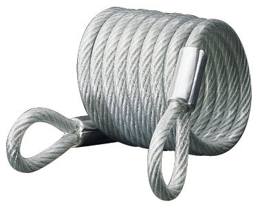 Picture of Master Lock 6ft. Self Coiling Vinyl Coated Cable With Loop Ends  65D