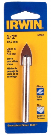 Irwin Industrial Tool .50in. Glass & Tile Bit  50532