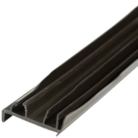 82586 Brown Vinyl Door Bottom - 36in - L-Shaped - Durable Seal