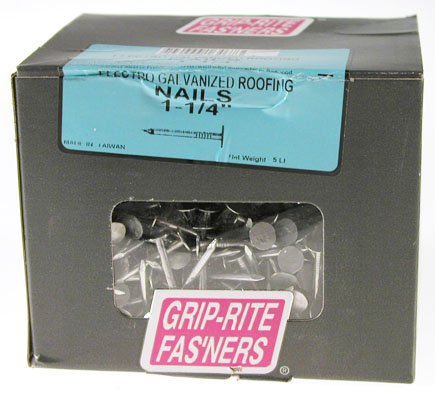 Picture of Prime Source  1-.25in. Electro Galvanized Roofing Nails  114EGRFG5