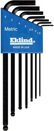 Picture of Eklind Tool Ball End Hex Keys Metric 7 Piece Set 13607