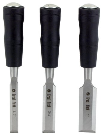 Picture of Great Neck Saw 3 Pc Wood Chisel Set  203K