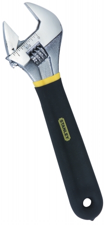 Stanley Hand Tools 8in. Cushion Grip Adjustable Wrench 85-763