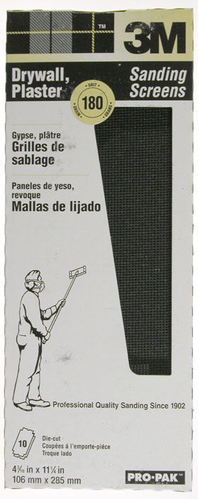 Picture of 3m 180A Grit Pro-Pak Drywall Sanding Screens  99439NA - Pack of 10