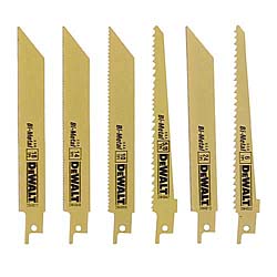 Picture of Dewalt Accessories 6 Piece 6in. Metal & Wood Reciprocating Saw Blade Set DW4856