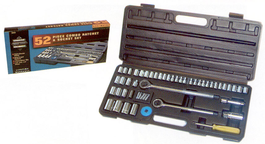 Picture of Great Neck Saw .25in. & .38in. Drive 6 Point SAE & Metric 52 Socket Piece Set SCS52
