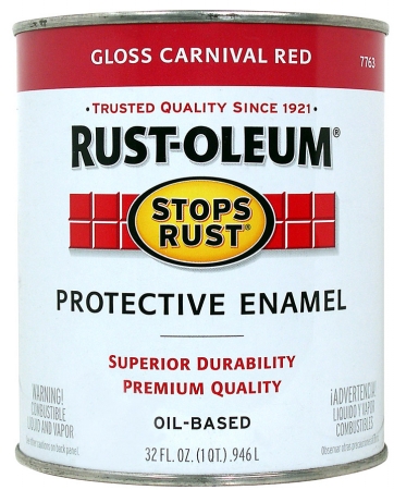 Picture of Rustoleum 32 Oz Gloss Carnival Red Rust Protective Enamel 7763-502 