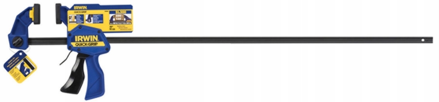 36" Bar Clamp, High Impact Plastic Resin Handle and 3 1/4 in Throat Depth