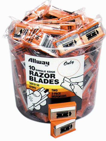 Picture of Allway Tools 50 Count Single Edge Blades Bucket  SEB10-50 - Pack of 50