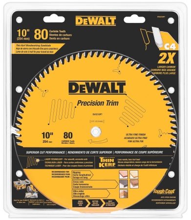 Picture of Dewalt Accessories 10in. 80 Teeth Trim Saw Blade  DW3218PT