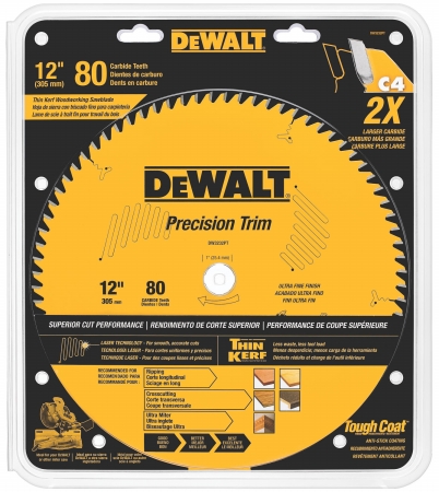 Picture of Dewalt Accessories 12in. 80 Teeth Precision Trim Saw Blade  DW3232PT