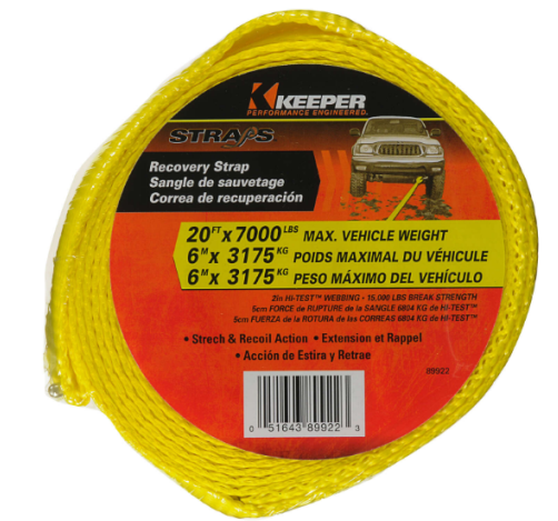 20ft. Vehicle Recovery Tow Strap  89922-10A