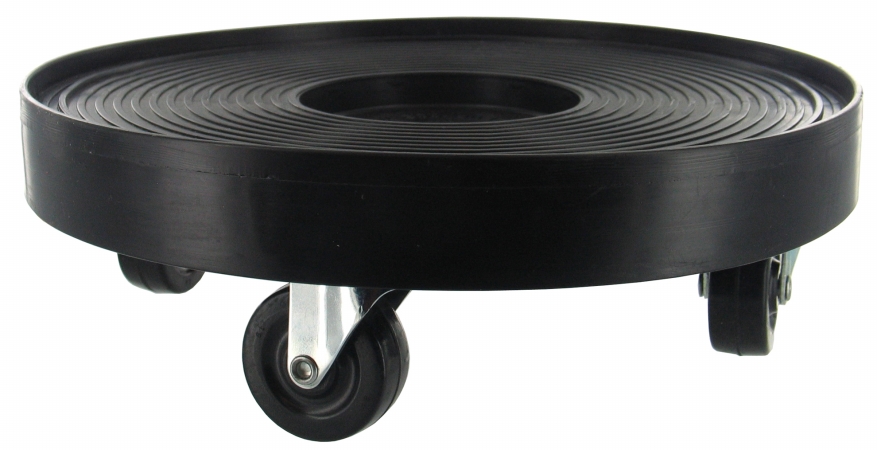 Plant Dolly with Drainage Hole, Black, 16"