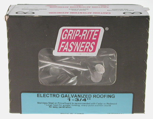 Picture of Prime Source  1-.50in. Electro Galvanized Roofing Nails  112EGRFG1