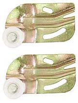 Prime-Line 3/4 in. D X 1/4 in. L Mill Nylon/Steel Roller Assembly 2 pk