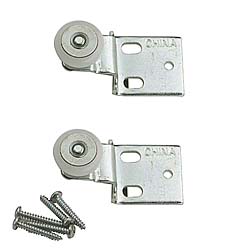 Bypass Closet Door Top-Hung Back Rollers and Brackets (2 Pack)