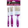 Gam Paint Brushes 3-Piece Polyester Paint Brush Set BS00003 Gam Paint Brushes 3-Piece Polyester Paint Brush Set BS00003