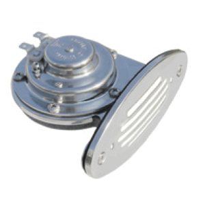 Ongaro Mini Single Drop-In Horn with SS Grill - 12V Low Pitch
