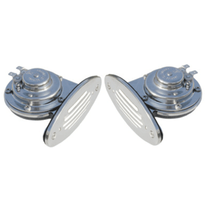 Picture of Schmitt & Ongaro Marine 10055 Ongaro Mini Dual Drop-In Horn with SS Grills High & Low Pitch